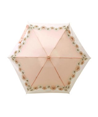 MOONBAT 【UVカット/コンパクト】ポール & ジョー (PAUL & JOE ACCESSOIRES) 折りたたみ雨傘 クリザンテーム ピーチ