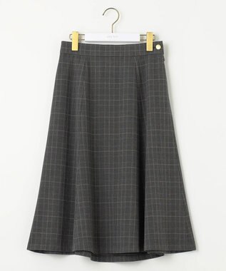 ANY SIS 【セットアップ対応】サーモ2WAYストレッチ スカート グレーグレンチェック