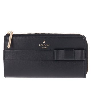 LANVIN en Bleu シャリテ コンパクトL字ファスナー長財布