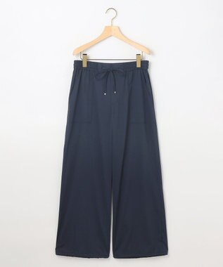 組曲 L ポリエステルレーヨンツイル パンツ ネイビー系