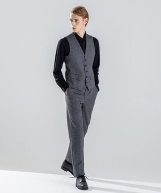 JOSEPH HOMME 新素材【ストレッチ/セットアップ対応】クリアドビージャージー ジレ ライトグレー系