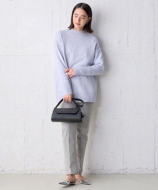 UNFILO ハイネックチュニック アイスブルー