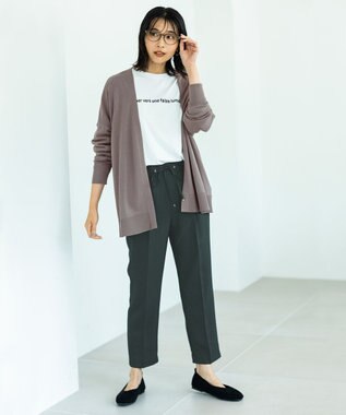 ANY L アソートロゴ長袖Ｔシャツ オフ（前1列ロゴ）