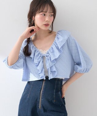 earth music&ecology ラッフルカットショートボレロ