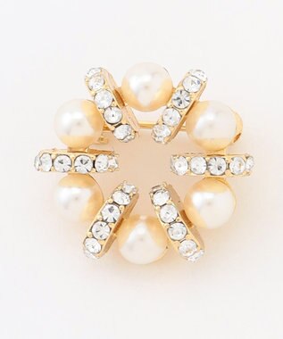 ANY SIS クレセントセット ブローチ ゴールド