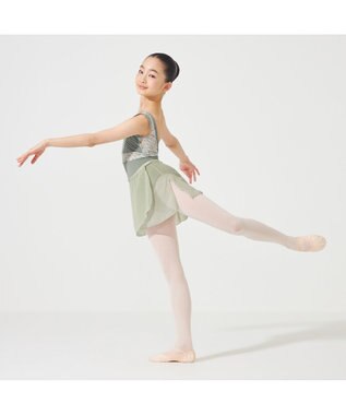 Chacott 【MAY NAGAHISA】ジュニア スカート シーグリーン