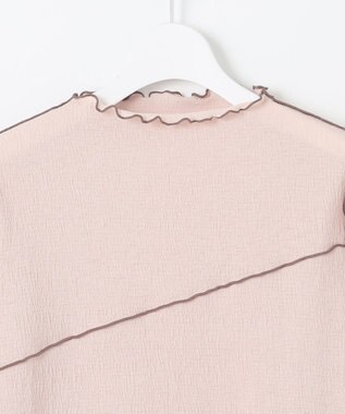 Feroux 【洗える】シアーメロー プルオーバー ピンク系