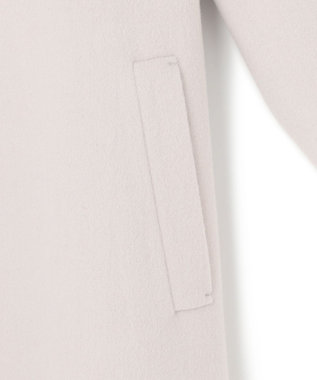 ICB L ウールカシミヤメルトン チェスターコート トープ