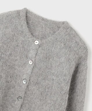 GRACE CONTINENTAL アルパカニットカーディガン グレー