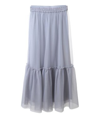 earth music&ecology Ｍｕｌｔｉｗａｙチュールスカート Light Gray