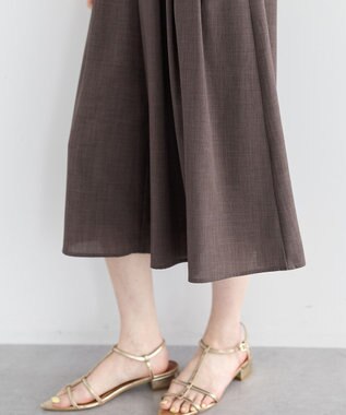 YECCA VECCA 【UVカット】ガウチョパンツ Brown