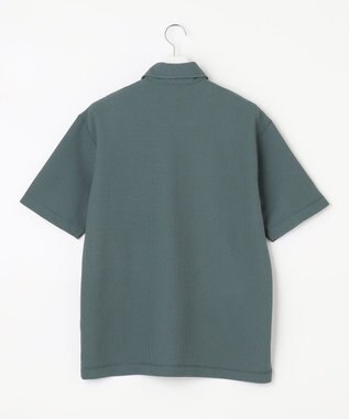 23区GOLF 【23Fondation/MEN】ワッフルポロシャツ ライトグリーン系