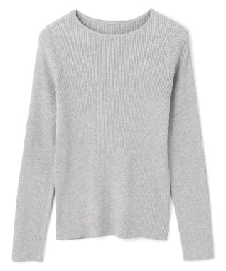 マイビューティ リブボートネック ニット