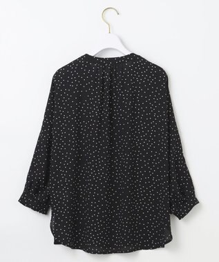 ANY SIS 【洗える】ドルマンスリーブ ブラウス ブラックドット