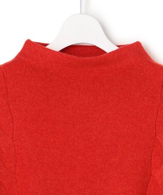 J.PRESS YORK STREET 【WOMEN】ケーブルポイント ボトルネック ニット レッド系