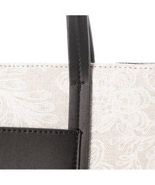 LA BAGAGERIE 【STOF】フラワープリントスクエアトート ホワイト