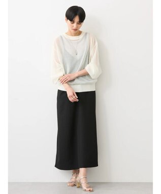 AMERICAN HOLIC 接触冷感２ＷＡＹシアーニットカーディガン Off White