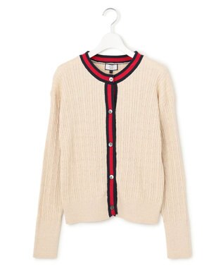  【WOMEN】コットンベーシック ニットカーディガン