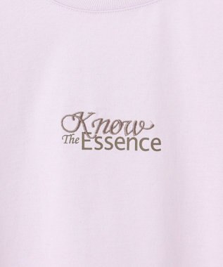 J.PRESS LADIES 【洗える】ロゴ Tシャツ ラベンダー系