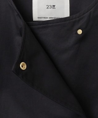 23区 【VERYコラボ/撥水加工】グロッシーツイル アウター ブラック系