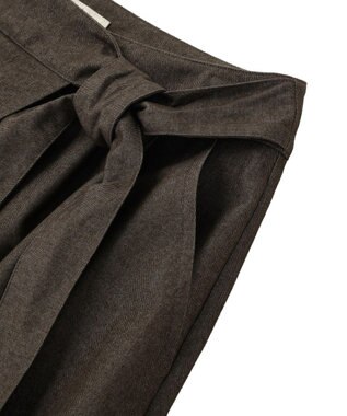 earth music&ecology ラップハーフパンツ Charcoal Gray