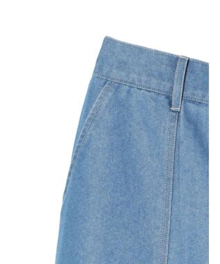 Green Parks インド綿 デニムストレートパンツ Light Indigo