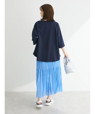 Green Parks インド綿 BIGサイズブロックロゴ半袖プルオーバー Navy