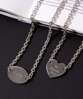 WEGO Lリバーシブルプレートネックレス 柄1