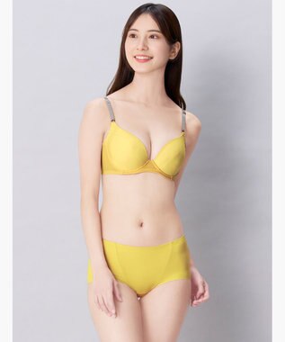 Wing ブラジャー 汗のベタつきや不快感を軽減 軽やかなつけごこち 背中すっきり 【夏のうすかるブラ】 春 夏 KB2873 ウイング／ワコール イエロー