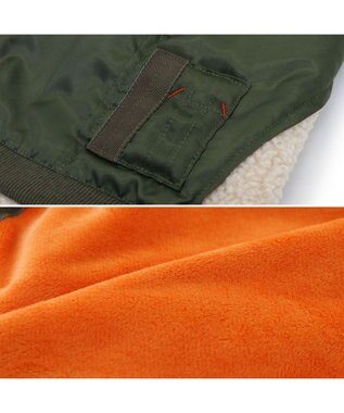 PET PARADISE ペットパラダイス 遠赤外線 ドッキングブルゾン 小型犬 カーキ