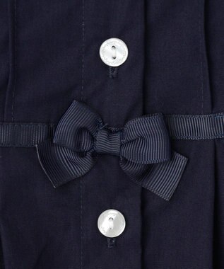 ANY KIDS 襟付き 半袖 ワンピース ネイビー