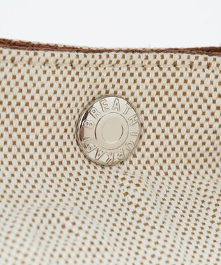 TOPKAPI 【Breath TOPKAPI】SMILE COLLECTION エンボス スマイル 2way トートバッグ /スマイルチャーム付き ベージュ