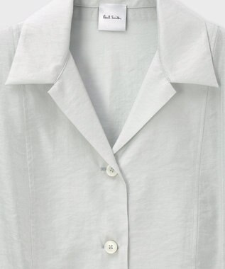 Paul Smith オープンカラー シアーシャツ ブルーグレー
