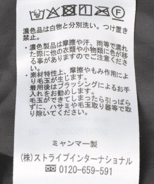 Green Parks 異素材コンビスタンドボアブルゾン Charcoal Gray