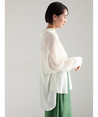 Te chichi シャンブレーボイルシャツ オフホワイト
