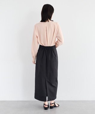 YECCA VECCA ロングナロースカート Black