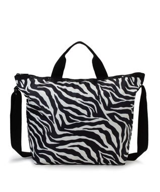 LeSportsac DELUXE EASY CARRY TOTE/クリームブラックゼブラ