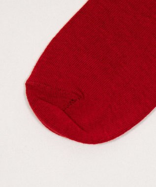 WEGO アルファベット刺繍ソックス レッド