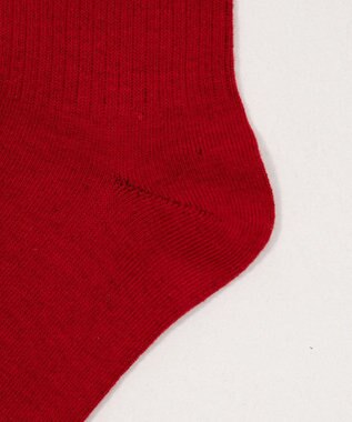 WEGO アルファベット刺繍ソックス レッド