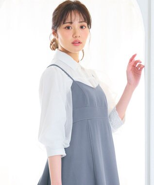 Feroux 【大好評につき追加生産決定！】袖チュールブラウス ホワイト系