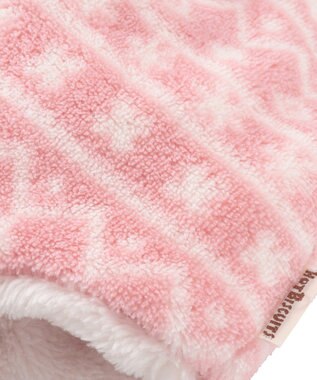 MIKI HOUSE HOT BISCUITS 【42-46cm】ぼん天付フリース素材の帽子 ピンク