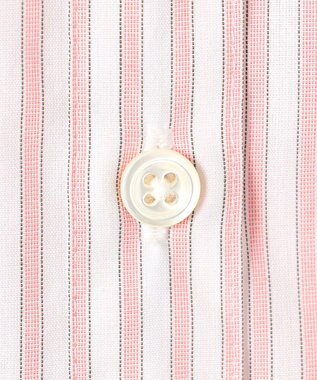 J.PRESS LADIES S 【WEB限定カラーあり】コンパクトエステネージュ シャーリング ブラウス ピンクストライプ系