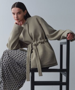 LABBOCK / ウール混2WAYショートコート