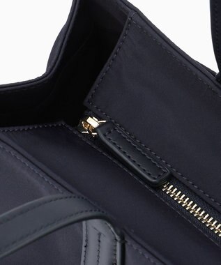 TOCCA SIDE RIBBON NYLONTOTE バッグ ネイビー系