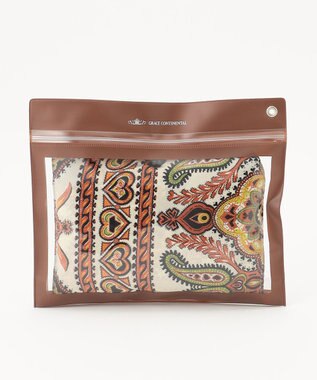 GRACE CONTINENTAL Fabricマルシェbag1 オレンジ