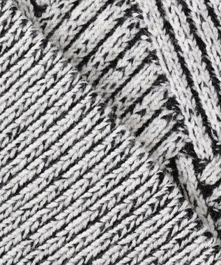 JOSEPH HOMME ビッグジオメトリージャガード　クルーネック ライトグレー系