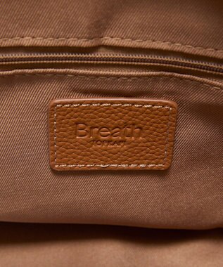 TOPKAPI 【Breath TOPKAPI】SMILE COLLECTION エンボス スマイル 2way トートバッグ /スマイルチャーム付き ベージュ