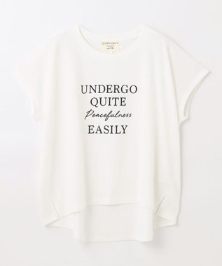 ANY 【UVケア/接触冷感】チュニック丈半袖ロゴTシャツ オフ