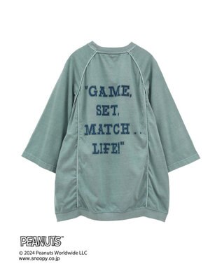 CRAFT STANDARD BOUTIQUE 【ユニセックス】PEANUTS/スヌーピー 切り替えTシャツ Blue