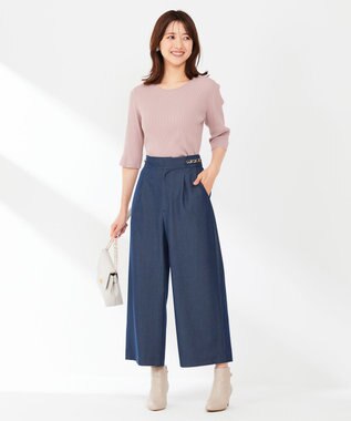 ANY SIS 【AIコラボ】リブインナー アンサンブル ローズグレー